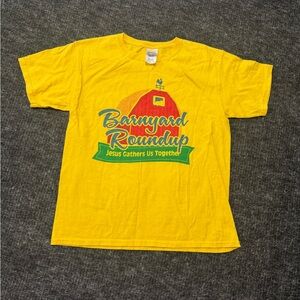 Gildan Yellow Barnyard Roundup Kids T-Shirt